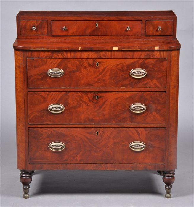 LATE FEDERAL MAHOGANY SMALL CHEST