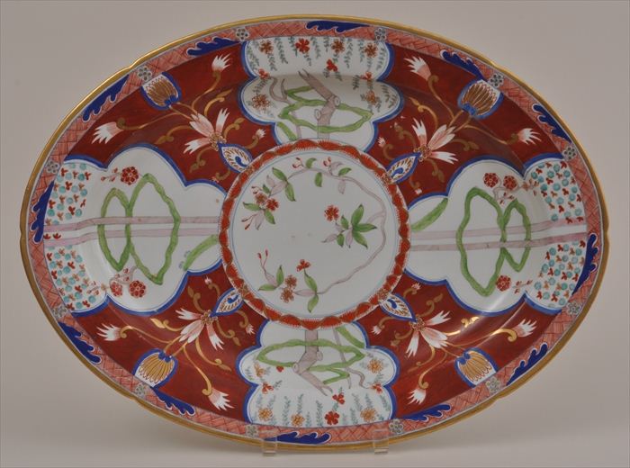 ENGLISH PORCELAIN OVAL PLATTER