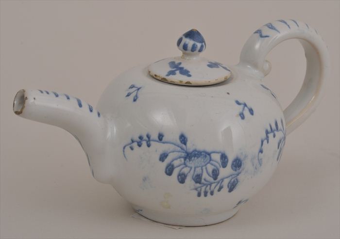 FRENCH FAIENCE MINIATURE TEAPOT The