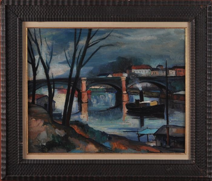 EUROPEAN SCHOOL: RIVER SCENE WITH