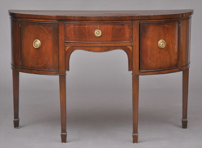 GEORGE III STYLE INLAID MAHOGANY 13ec1a