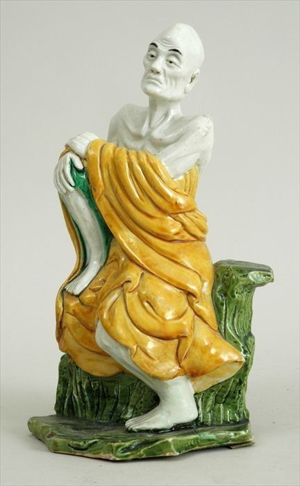 CHINESE BISCUIT GLAZED FIGURE OF 13ec6d