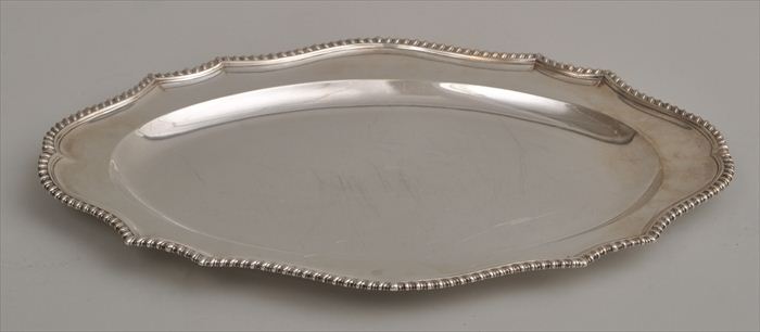 GEORGE II SILVER MEAT DISH Maker s 13ecca