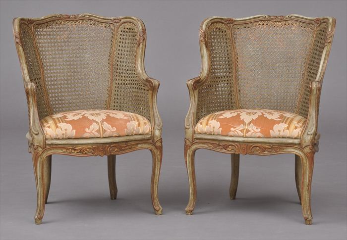 PAIR OF LOUIS XV STYLE CARVED AND 13ecd6