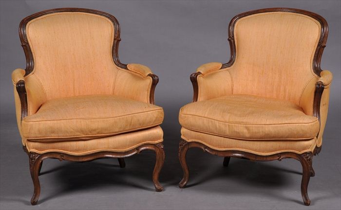 PAIR OF LOUIS XV-STYLE CARVED BEECHWOOD