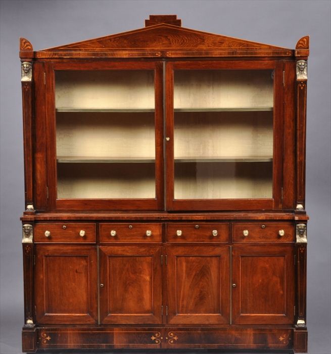 REGENCY INLAID ROSEWOOD AND GRAINED 13ecdc
