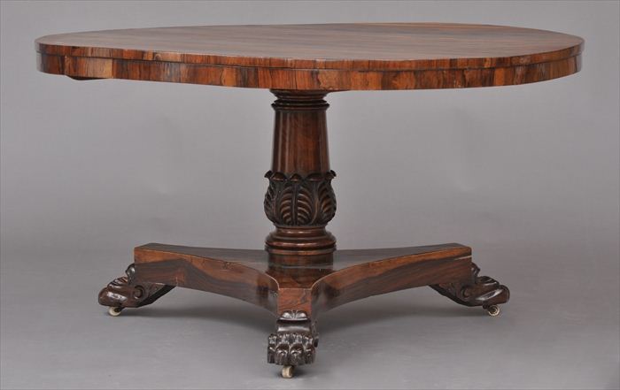 REGENCY ROSEWOOD BREAKFAST TABLE