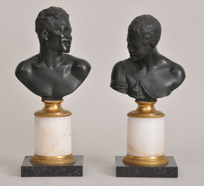 PAIR OF FRENCH BRONZE BUSTS OF 13ed20