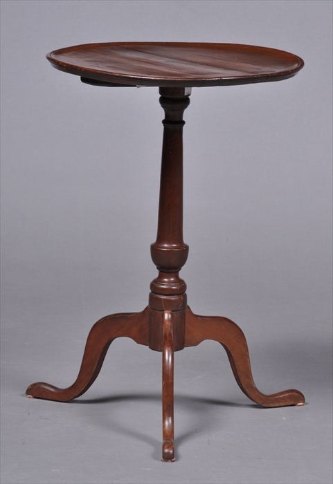 MASSACHUSETTS WALNUT TRIPOD CANDLESTAND 13ed19