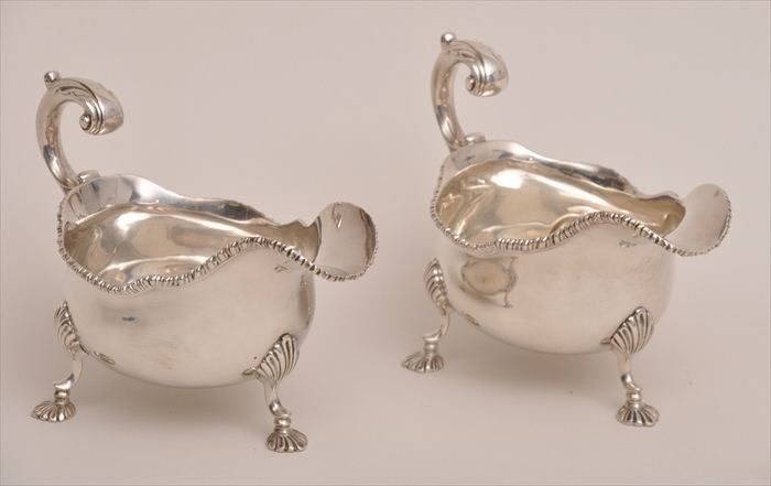 PAIR OF GEORGE III-STYLE SILVER