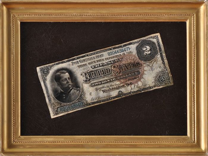 VICTOR DUBREUIL TWO DOLLAR BILL  13ed45