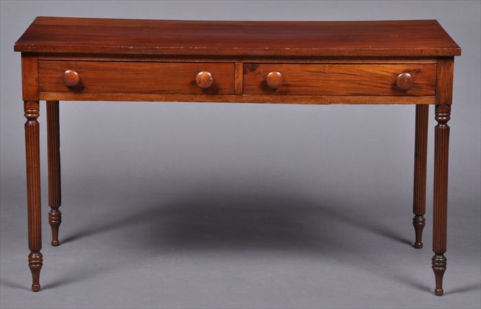 FEDERAL-STYLE MAHOGANY SIDE TABLE Containing