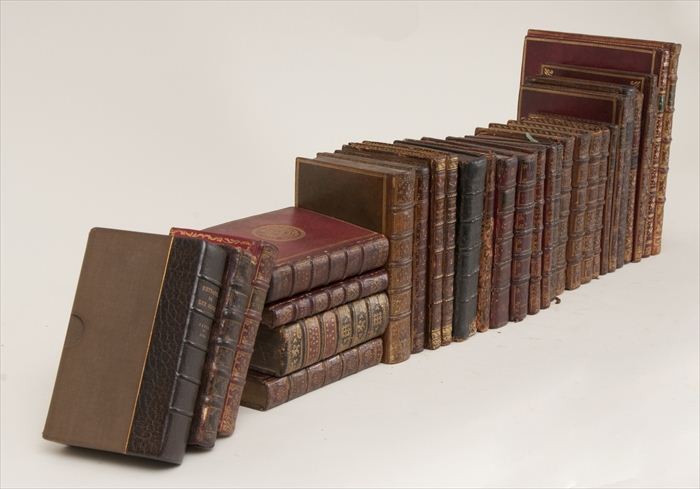 COLLECTION OF THIRTY ARMORIAL BINDINGS