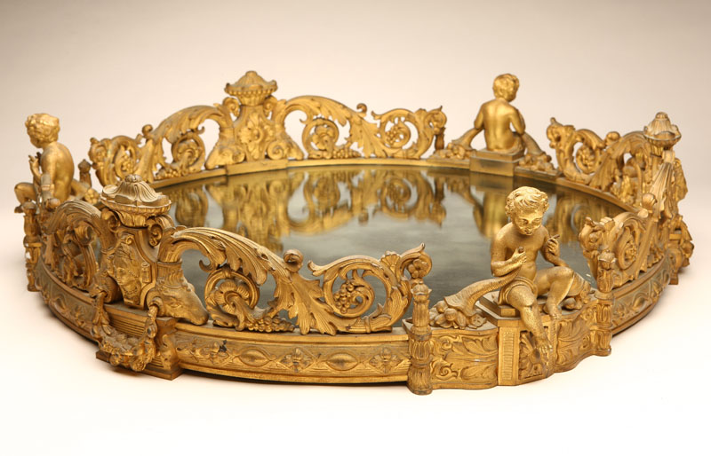 A Napoleon III ormolu surtout de