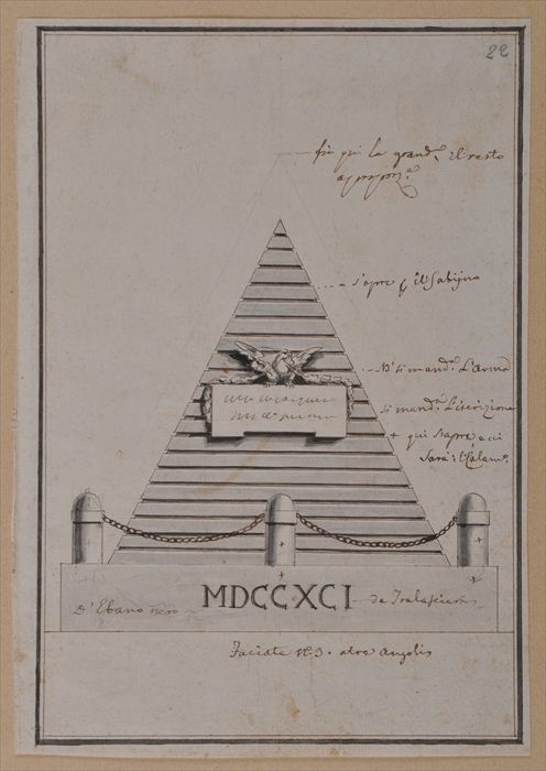 ITALIAN SCHOOL DESIGNS FOR A TOMB 13f0d3