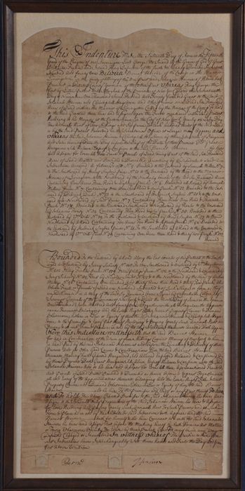 TWO COLONIAL AMERICAN INDENTURES - BOTH