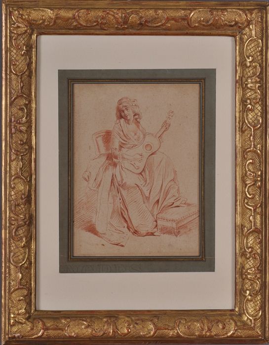 FRENCH SCHOOL SEATED WOMAN WITH 13f121