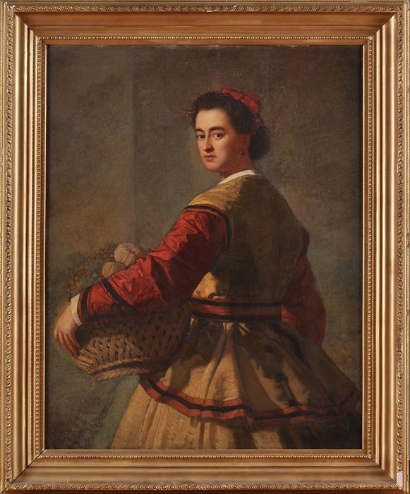 EUROPEAN SCHOOL: LADY WITH A FRUIT