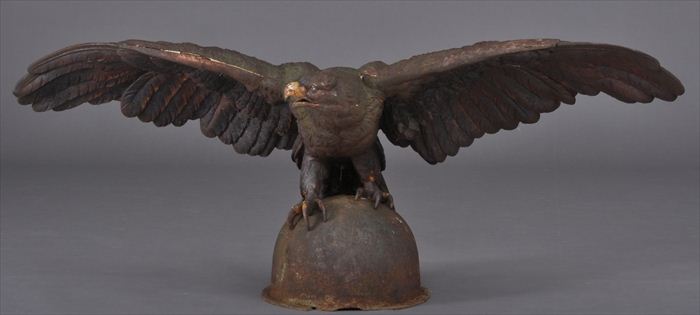 PAINTED CAST-IRON EAGLE FINIAL