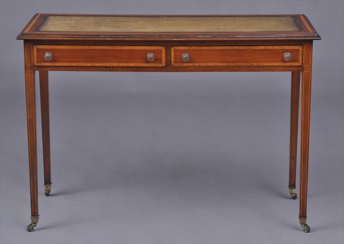 GEORGE III INLAID MAHOGANY WRITING