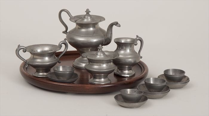 AMERICAN MINIATURE PEWTER SET WITH 13f275