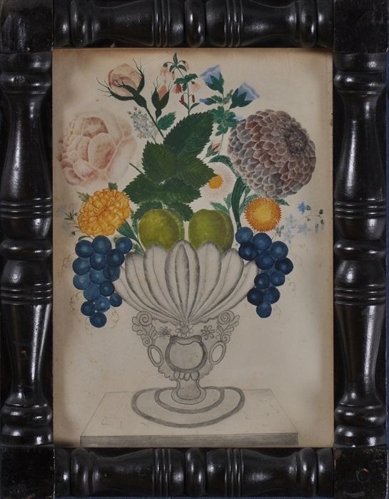 AMERICAN SCHOOL: FLORAL AND FRUIT