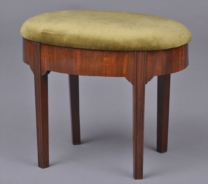 GEORGE III STYLE MAHOGANY STOOL 13f29d