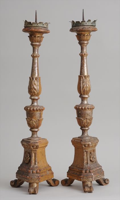 PAIR OF ITALIAN BAROQUE CARVED