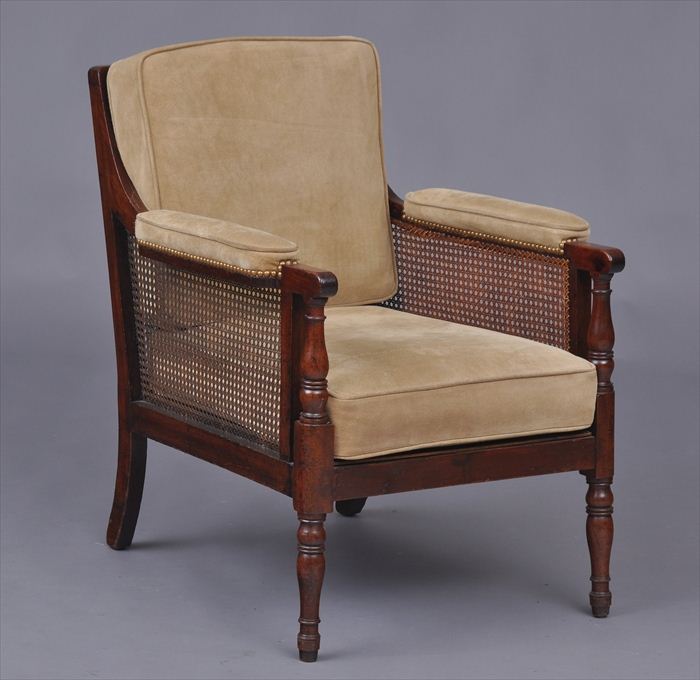 REGENCY MAHOGANY LIBRARY ARMCHAIR 13f2d1