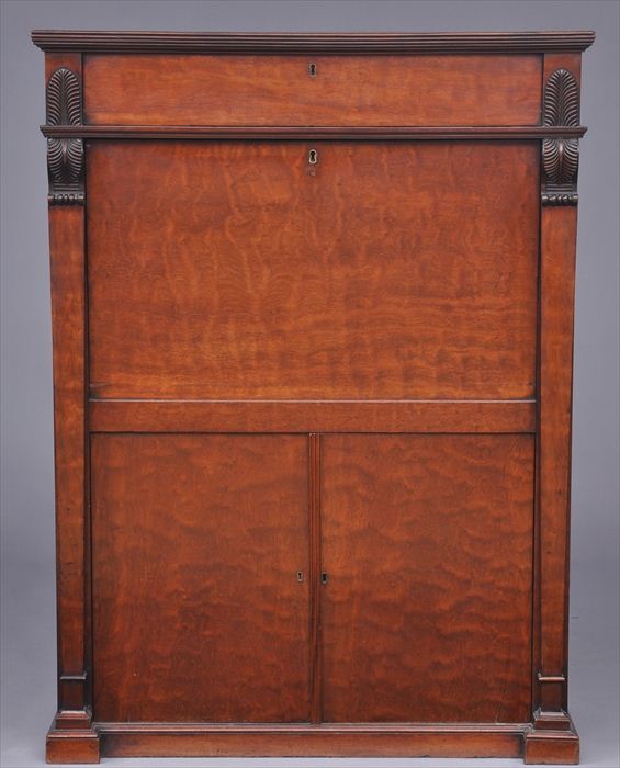 GEORGE IV MAHOGANY SECR TAIRE 13f2ff