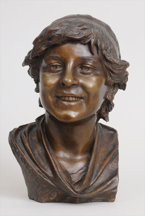 ARGENTINCO BUST OF A SMILING YOUTH 13f314