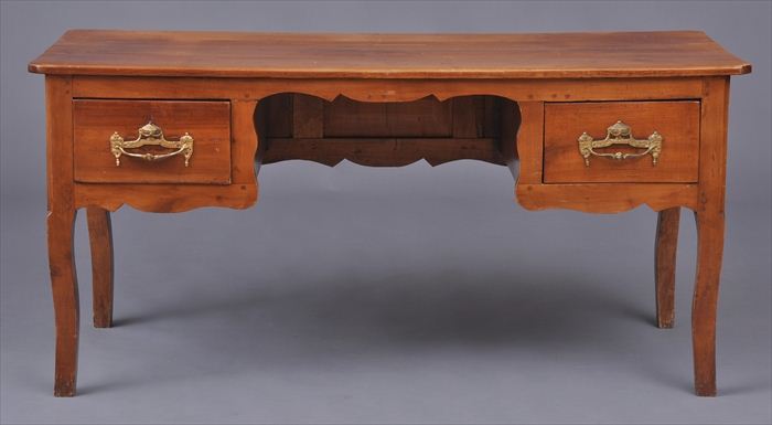 LOUIS XV PROVINCIAL FRUITWOOD KNEEHOLE 13f366