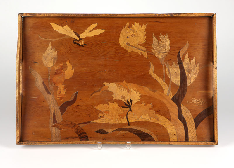 Circa 1900 signed in marquetry