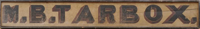 AMERICAN PAINTED WOOD TRADE SIGN