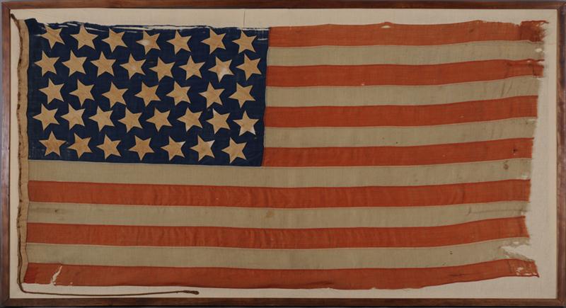 LARGE AMERICAN THIRTY-SEVEN STAR FLAG