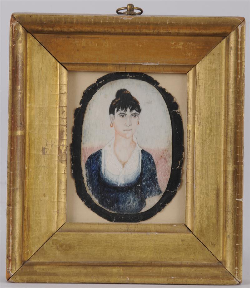 PORTRAIT MINIATURE OF A LADY EARLY