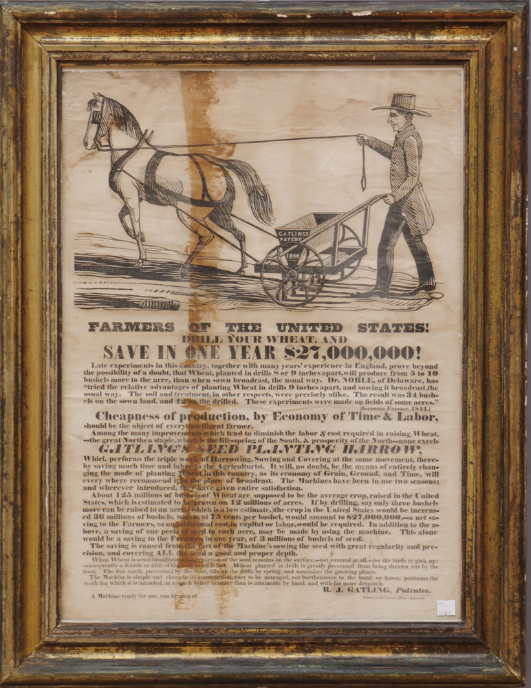 AMERICAN BLACK-PRINTED TRADE ADVERTISEMENT