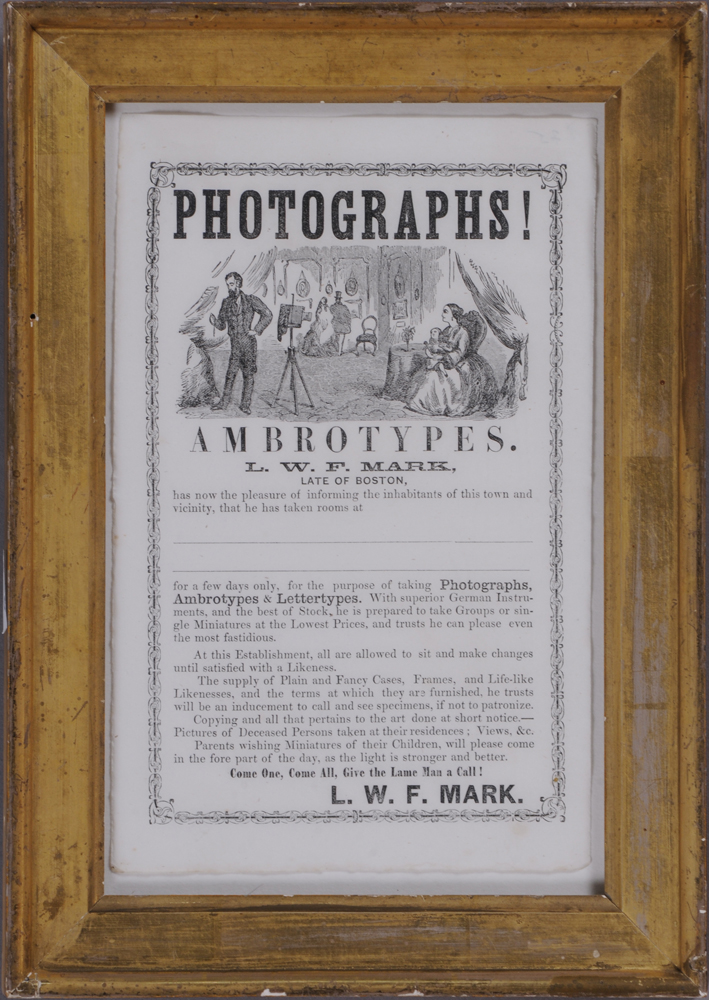 ADVERTISEMENT: L.W.F. MARKS ''LATE
