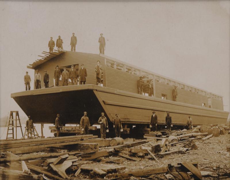 UNKNOWN C.1916: SHIP BUILDING Toned