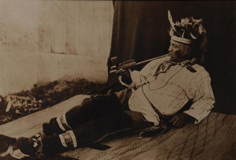 UNKNOWN C 1880 RECLINING INDIAN 13f551
