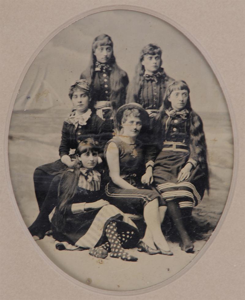 UNKNOWN: SIX GIRLS IN BATHING COSTUMES
