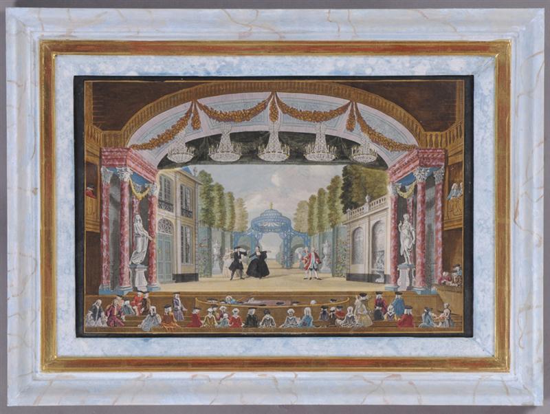 DUTCH SCHOOL: THEATER VIEWS Hand-colored