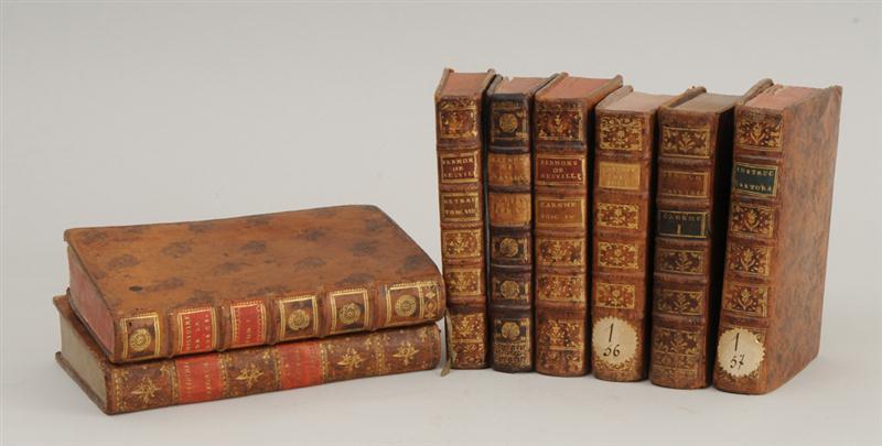 TEN LEATHER VOLUMES FROM A GENTLEMAN'S