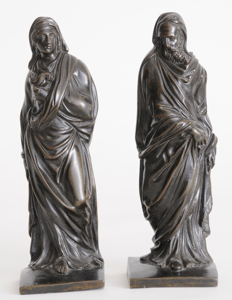 PAIR OF FRENCH BRONZE FIGURES OF 13f66b