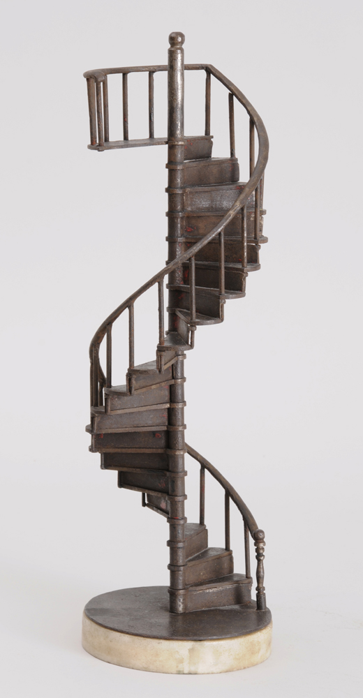 SOLDERED METAL MODEL OF A SPIRAL STAIRCASE
