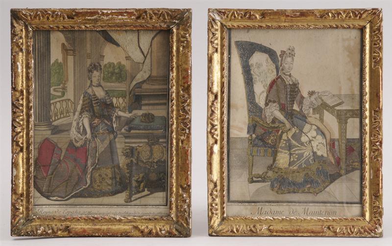 PAIR OF FRENCH FABRIC MOUNTED ENGRAVED 13f69d