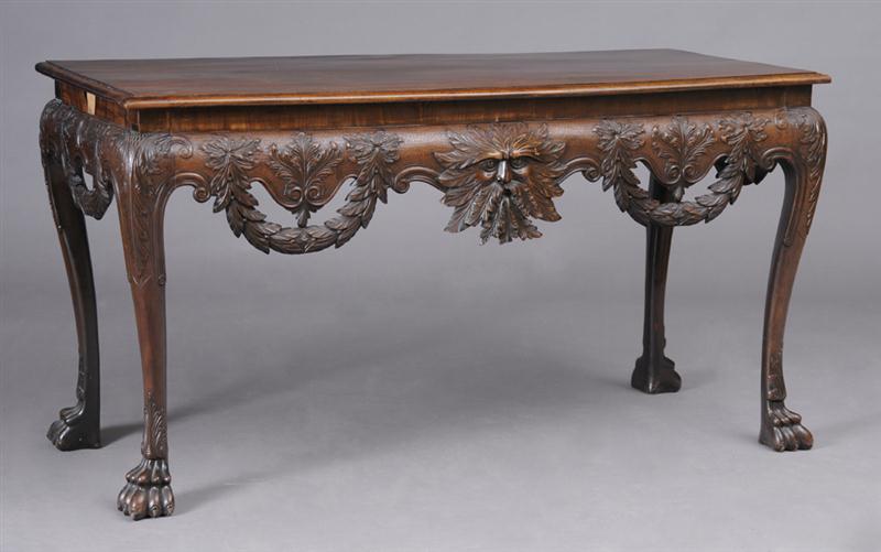 IRISH GEORGE II STYLE CARVED MAHOGANY 13f6e7