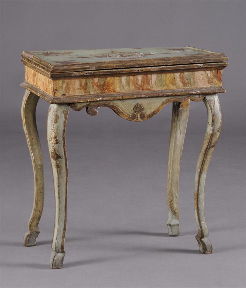 ITALIAN ROCOCO PAINTED AND PARCEL GILT 13f72d