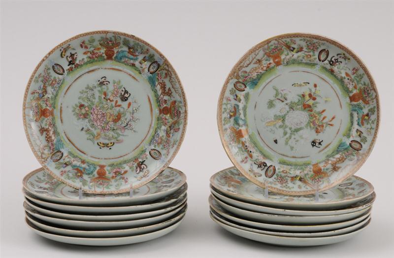 FOURTEEN CANTON ENAMELED LUNCH 13f7d8