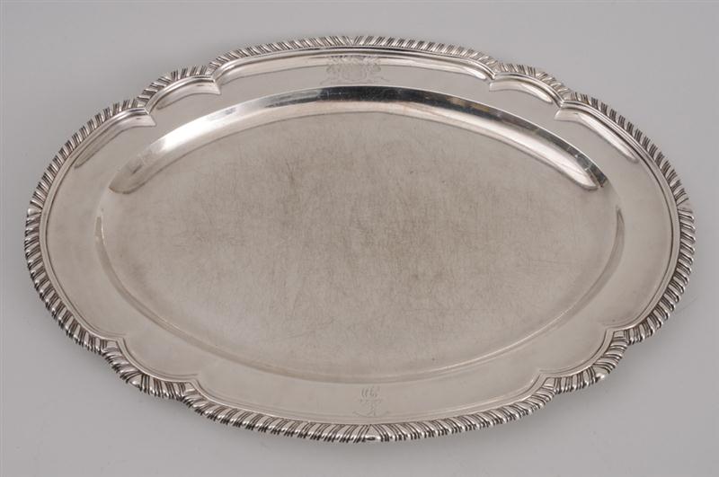 GEORGE III ARMORIAL SILVER MEAT